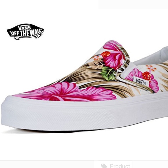 Vans Off The Wall Hawaiian Floral Pink tropical - Picture 2 of 8